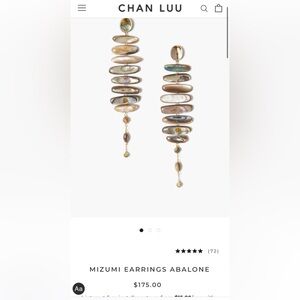 Chann Lou statement earrings— “MIZUMI EARRINGS ABALONE”
